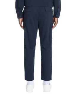 Cargo broek 24u cargo straight stretch katoen - marine