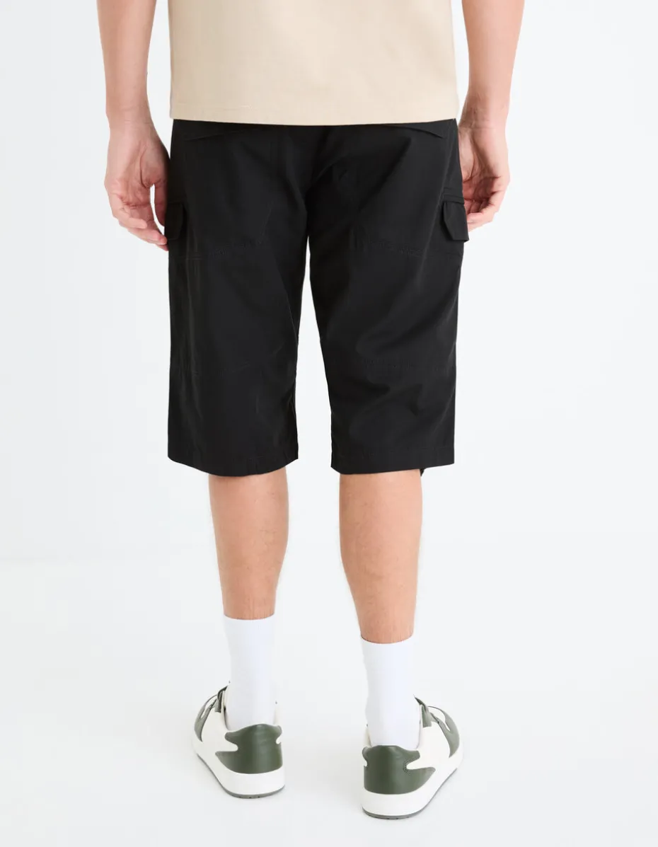 Cargo short van 100% katoen - zwart