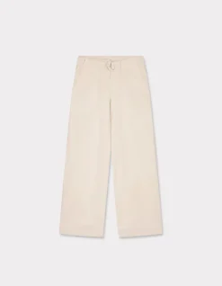 Cargobroek met riemzakken - beige