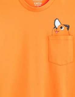 Chainsaw Man - T-shirt oranje