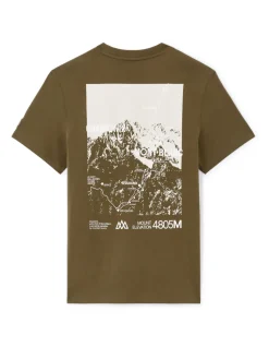 Chamonix-Mont-Blanc - kaki T-shirt