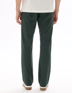 Chino broek straight fit stretch katoen - donkergroen