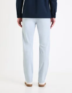 Chino slim fit stretch katoen - lichtblauw