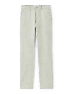 Chinobroek straight fit stretchkatoen - mintgroen