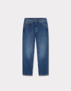 Comfort straight jeans - blauw