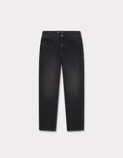 Comfort straight jeans - grijs