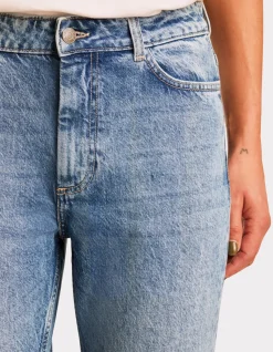 Comfort straight jeans - gebleekt