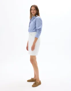 Denim bermuda - wit