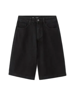 Denim bermuda - zwart