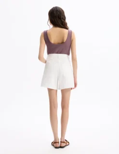 Denim shorts - wit