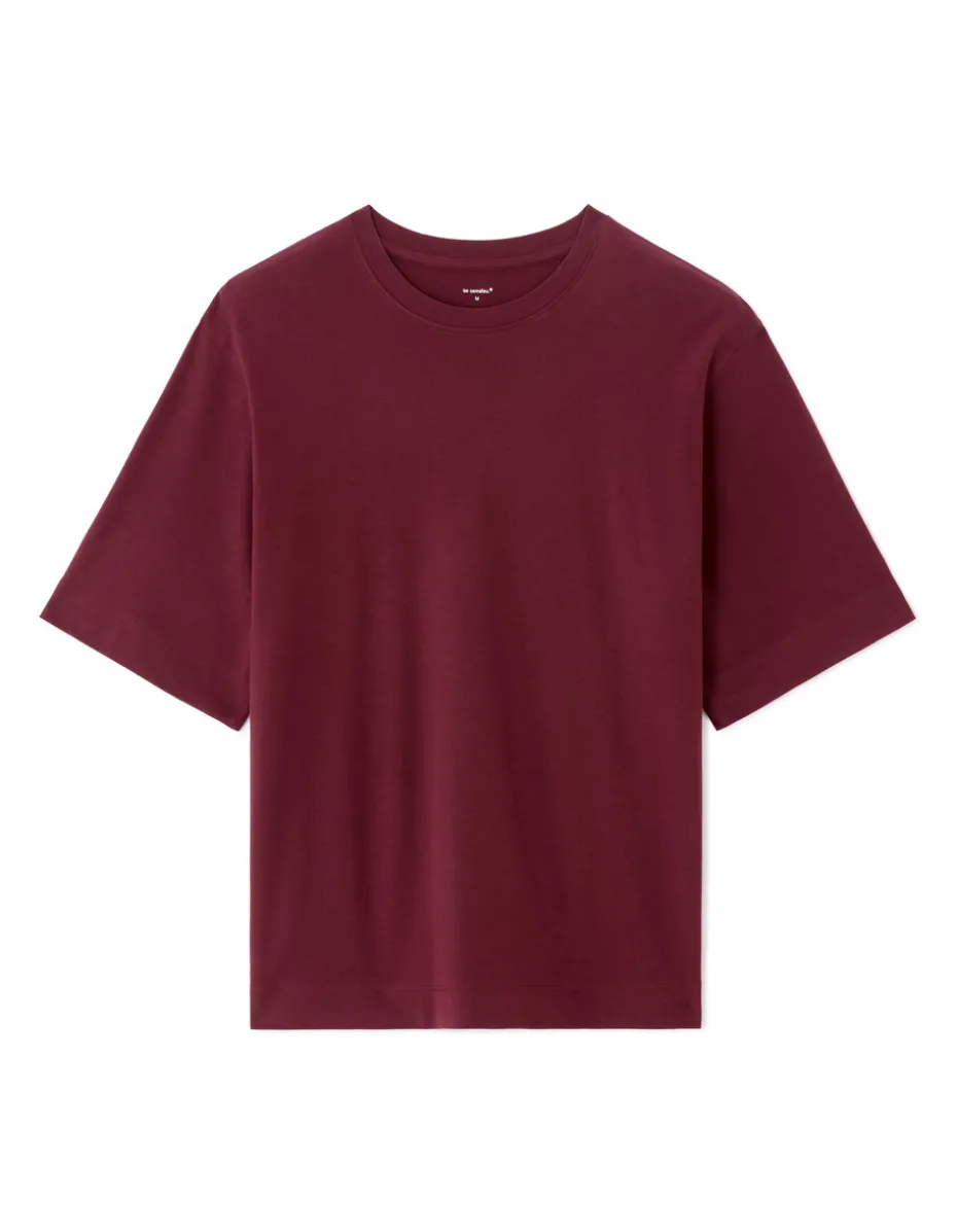 Dik oversized T-shirt - paars