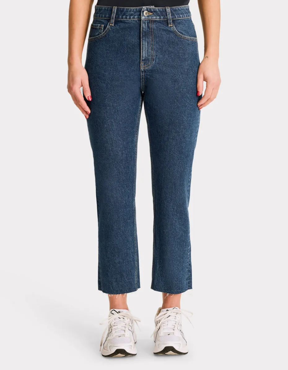 7/8e rechte jeans - raw