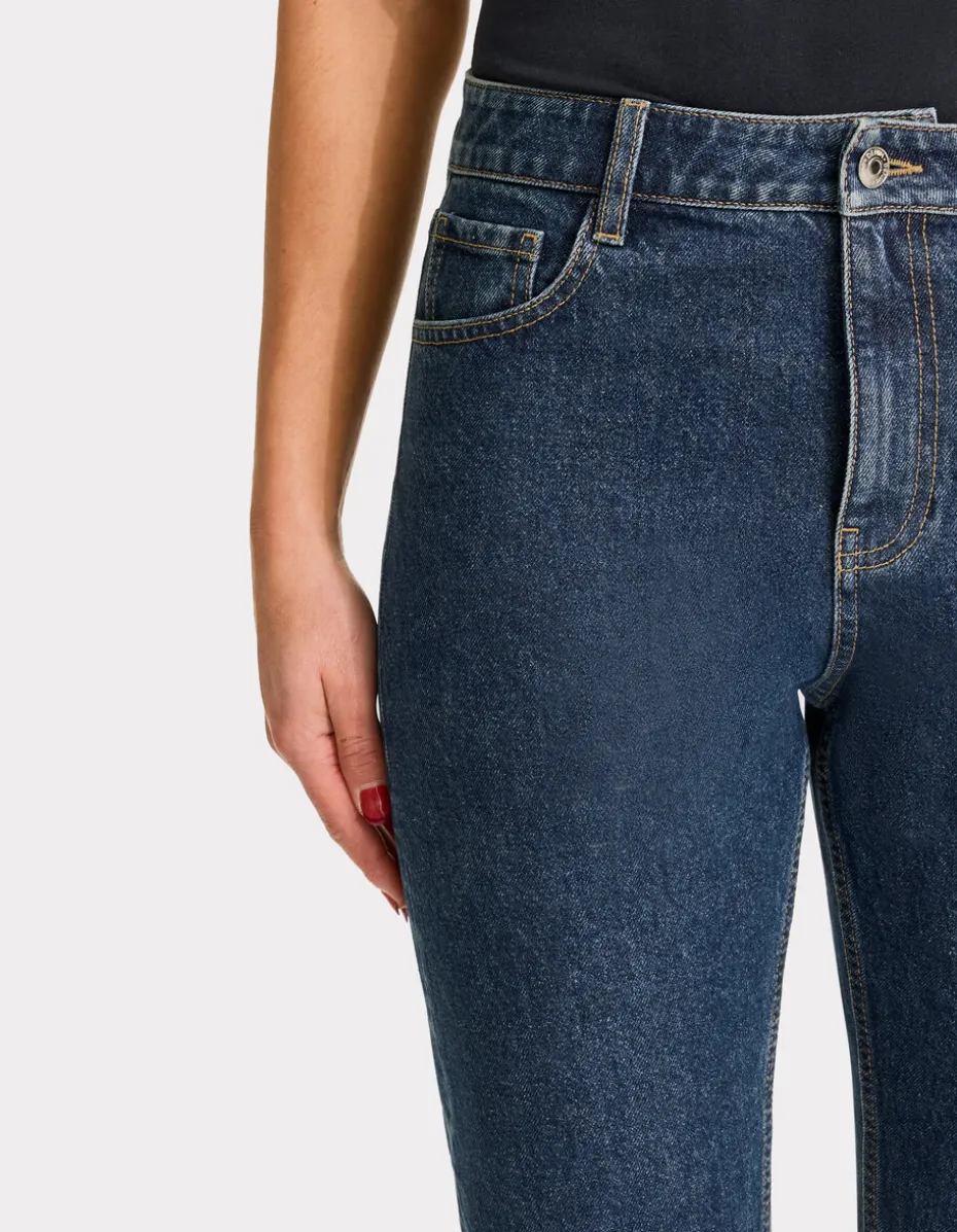 7/8e rechte jeans - raw