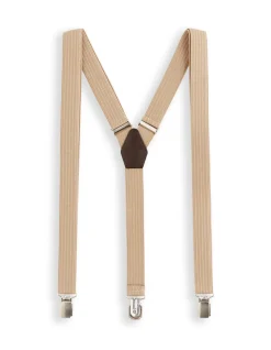 Effen bretels - beige