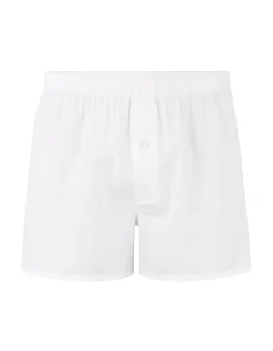 Effen katoenen boxershorts - wit