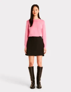 Elegante rok met zakken - zwart