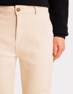 Enkellange chinobroek - beige