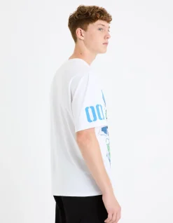 Evangelion - witte T-shirt Rei an Asuka