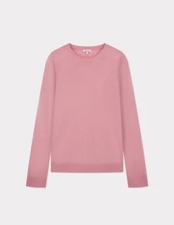 Fijn gebreide trui met lange mouwen - roze