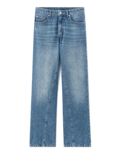 Flare jeans 100% katoen - lichtblauw