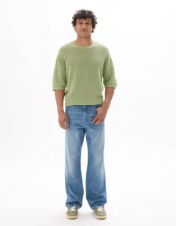 Flare jeans 100% katoen - lichtblauw
