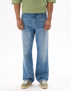 Flare jeans 100% katoen - lichtblauw