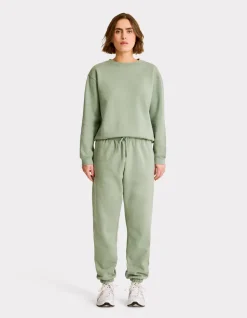 Fleece joggingbroek - groen