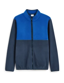 Fleece trui - marinekleurig