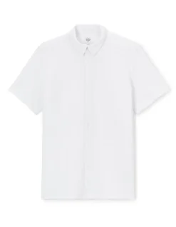 Gebreide polo regular fit - wit