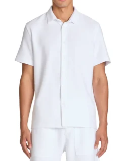 Gebreide polo regular fit - wit