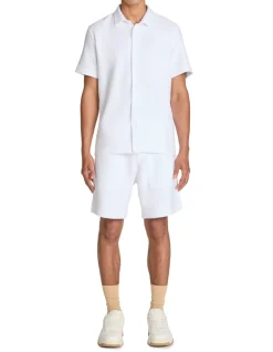 Gebreide polo regular fit - wit