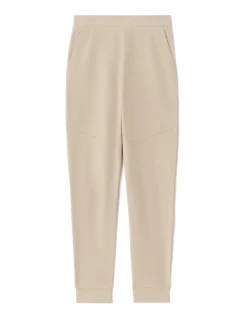 Gebreide slim-fit joggingbroek - ecru