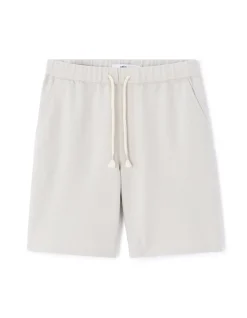 Grijze stretch piqué bermuda
