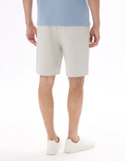 Grijze stretch piqué bermuda