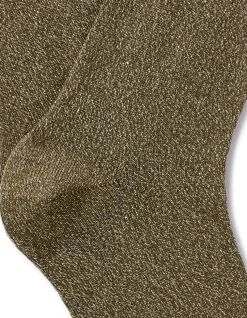 Groene lurex enkelsokken