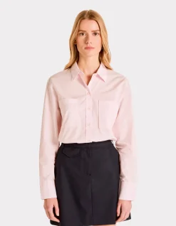 Groot katoenen shirt - roze