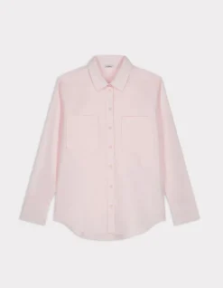 Groot katoenen shirt - roze