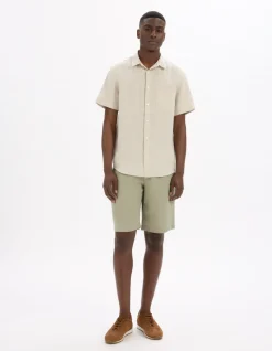 Hemd 100% linnen regular fit - naturel
