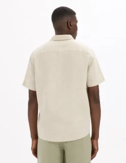Hemd 100% linnen regular fit - naturel