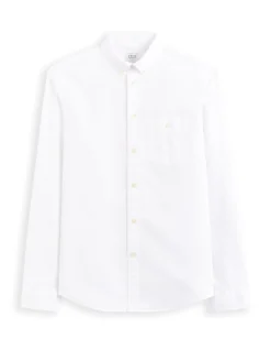 Hemd regular fit 100% katoen oxford - wit