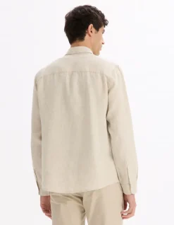 Hemd regular fit 100% linnen - naturel