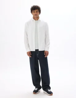 Hemd regular fit 100% TENCEL™ Lyocell - wit