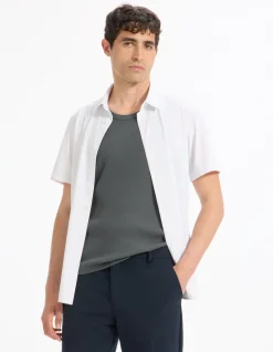 Hemd slim stretch - wit