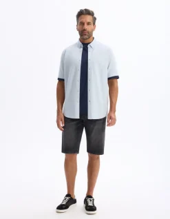 Heren Polo Piqué Regular Fit - Blauw