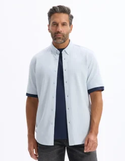 Heren Polo Piqué Regular Fit - Blauw