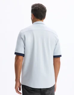 Heren Polo Piqué Regular Fit - Blauw