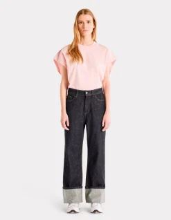 High waist flared jeans - denim
