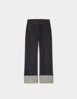 High waist flared jeans - denim
