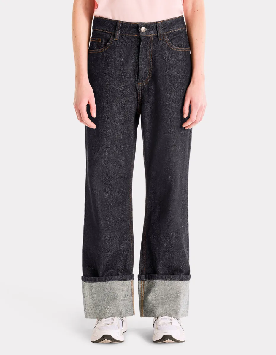 High waist flared jeans - denim