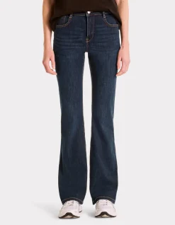 High waist jeans - donkerblauw